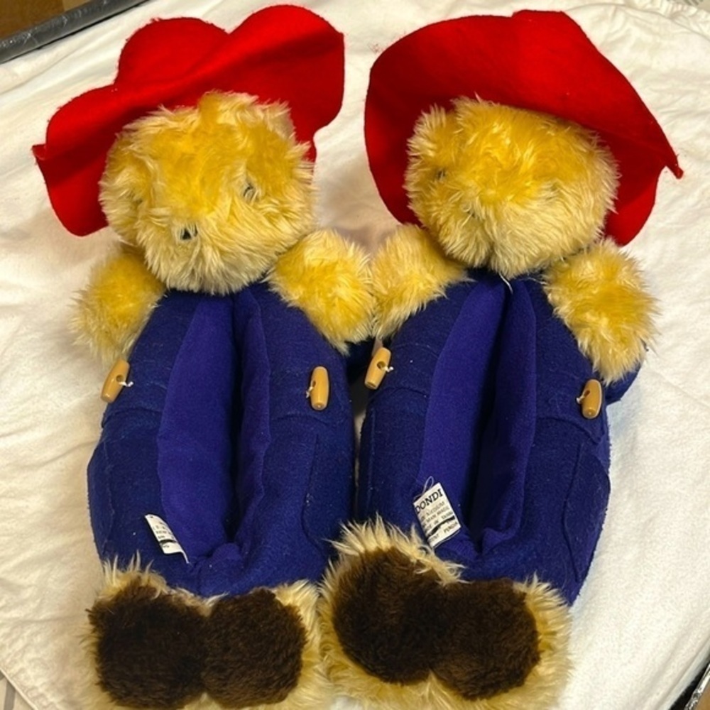 Paddington Bear Dondi vintage slippers women’s size medium 7-8